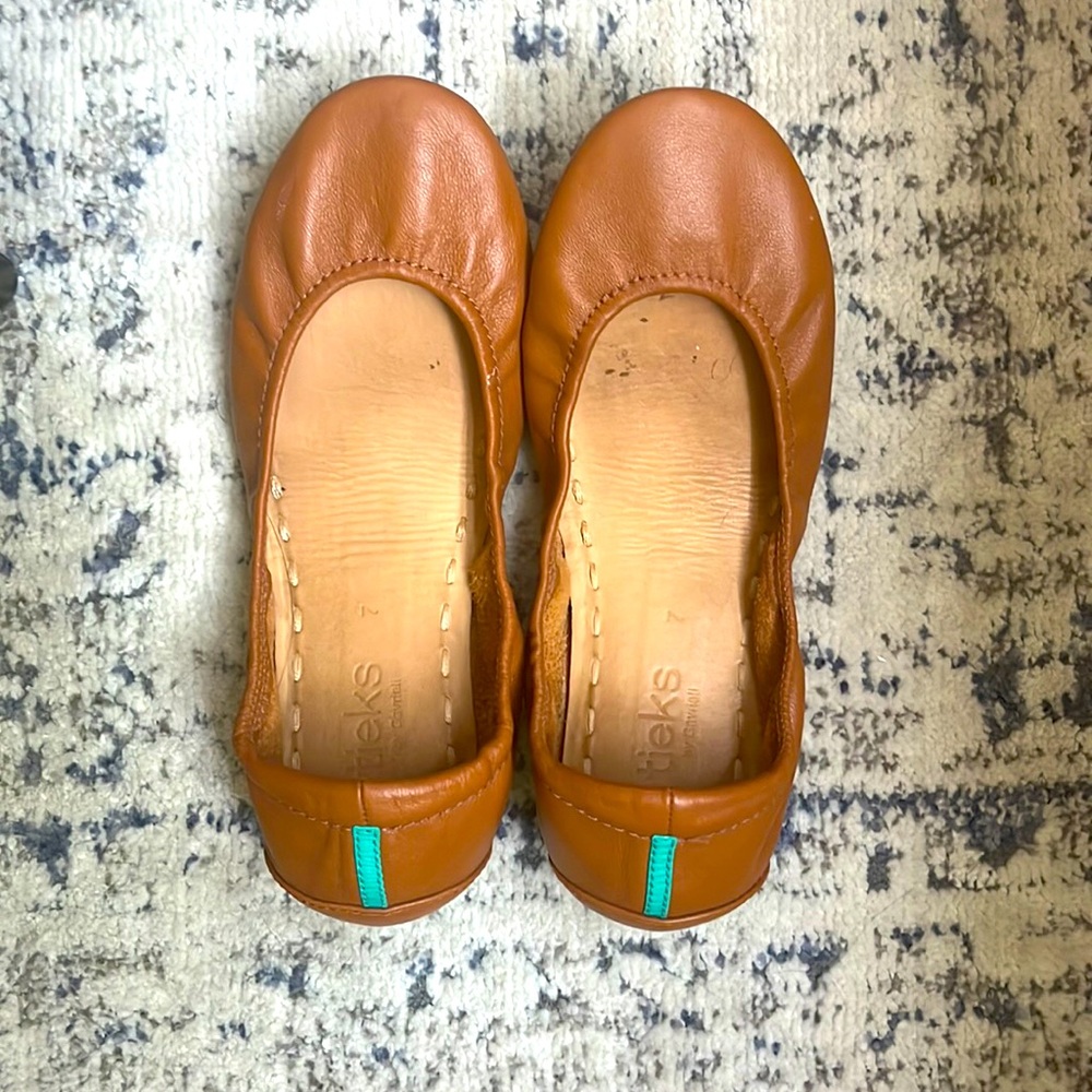 Tieks by Gavrieli Chestnut Leather Ballet Flats Size 7